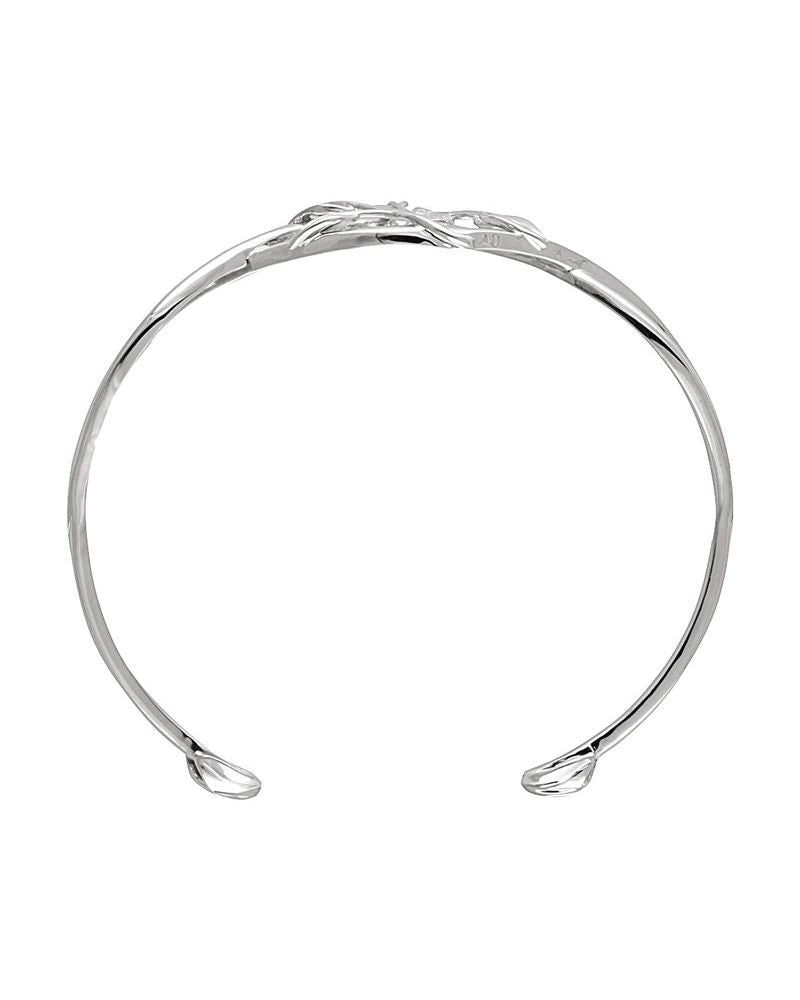 Bracelete Floral Cravejado em Ouro 14k com Diamantes Naturais