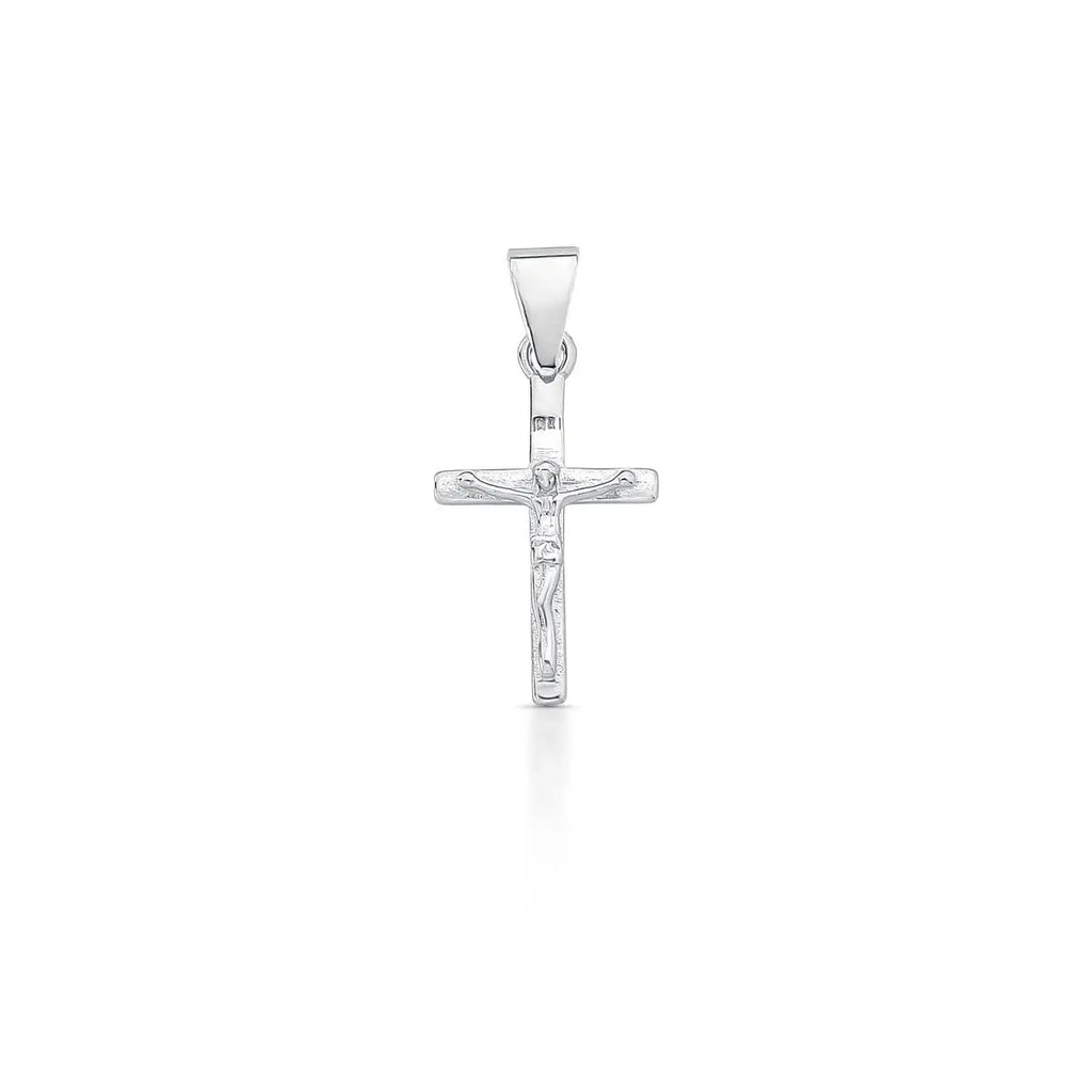 Pingente de Prata 925 de Cruz com Imagem de Jesus