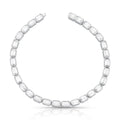 Pulseira Riviera de Prata 925 com Cristais Retangulares