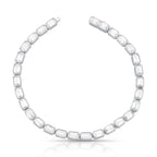 Pulseira Riviera de Prata 925 com Cristais Retangulares