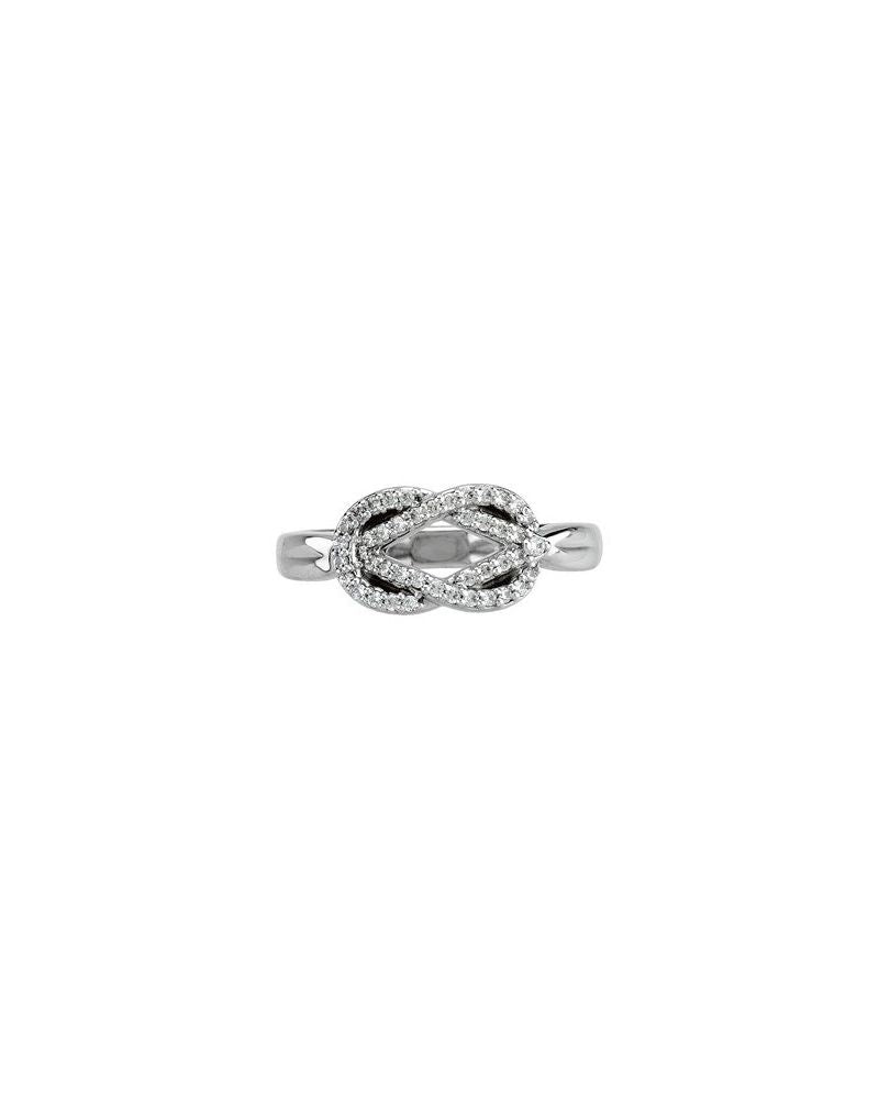 Anel Nó Cravejado em Ouro 14k com Diamantes Naturais – Modelo 5