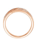 Anel Entrelaçado em Ouro 14k com Diamantes Naturais – Modelo 9