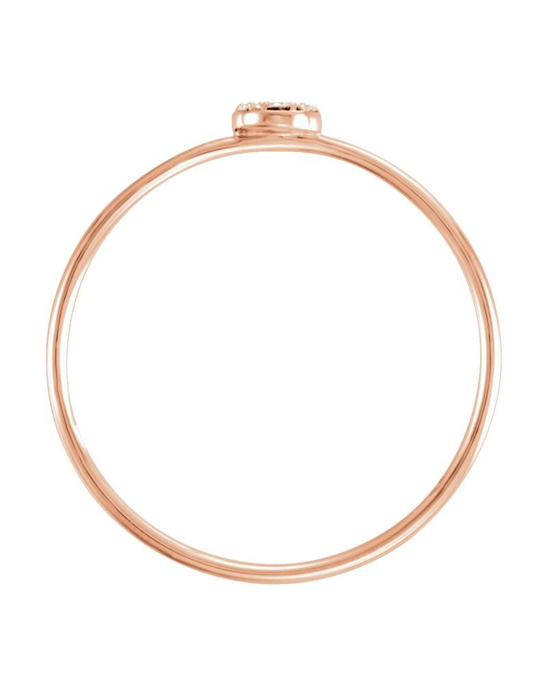 Anel Cluster Delicado em Ouro 14k com Diamantes Naturais – Modelo 2