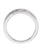 Anel Entrelaçado em Ouro 14k com Diamantes Naturais – Modelo 9