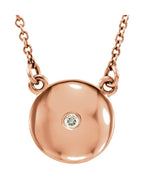 Colar Círculo Cravejado em Ouro 14k com Diamantes Naturais – Modelo 5