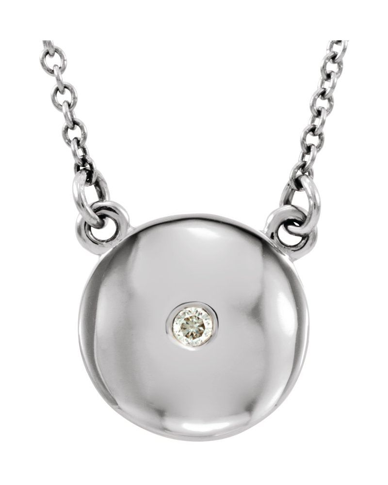 Colar Círculo Cravejado em Ouro 14k com Diamantes Naturais – Modelo 5