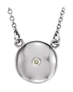 Colar Círculo Cravejado em Ouro 14k com Diamantes Naturais – Modelo 5