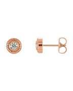 Brinco Torcido em Ouro 14k com Diamantes Naturais