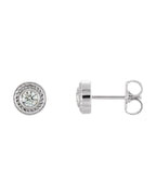 Brinco Torcido em Ouro 14k com Diamantes Naturais