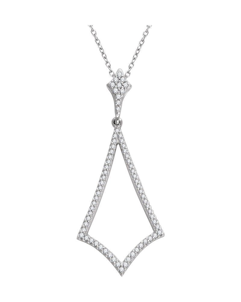 Pingente Geométrico em Ouro 14k com Diamantes Naturais
