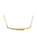 Colar Barra em Ouro 14k com Diamantes Naturais – Modelo 7