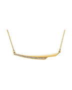 Colar Barra em Ouro 14k com Diamantes Naturais – Modelo 7