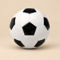 Bola de Futebol Preta e Branca Clássica