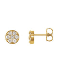 Brinco Cluster em Ouro 14k com Diamantes Naturais – Modelo 3
