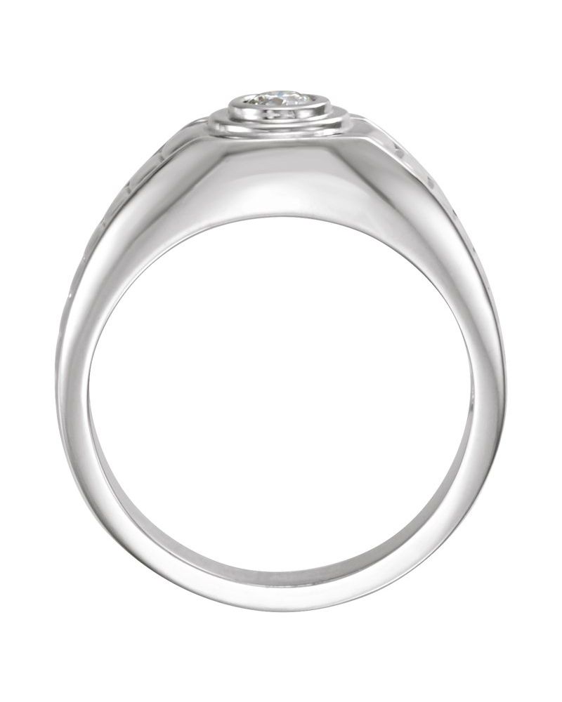 Anel Solitário em Ouro 14k com Diamantes Naturais – Modelo 13