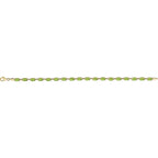 Pulseira riviera peridoto – Ouro Amarelo 14k