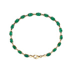Pulseira riviera esmeralda – Ouro Amarelo 14k