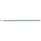 Pulseira riviera esmeralda – Ouro Amarelo 14k