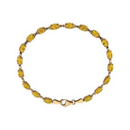 Pulseira riviera citrino – Ouro Amarelo 14k