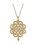 Colar Granulado em Ouro 14k com Diamantes Naturais – Modelo 4
