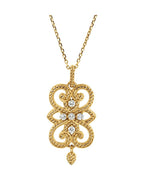 Colar Granulado em Ouro 14k com Diamantes Naturais – Modelo 2