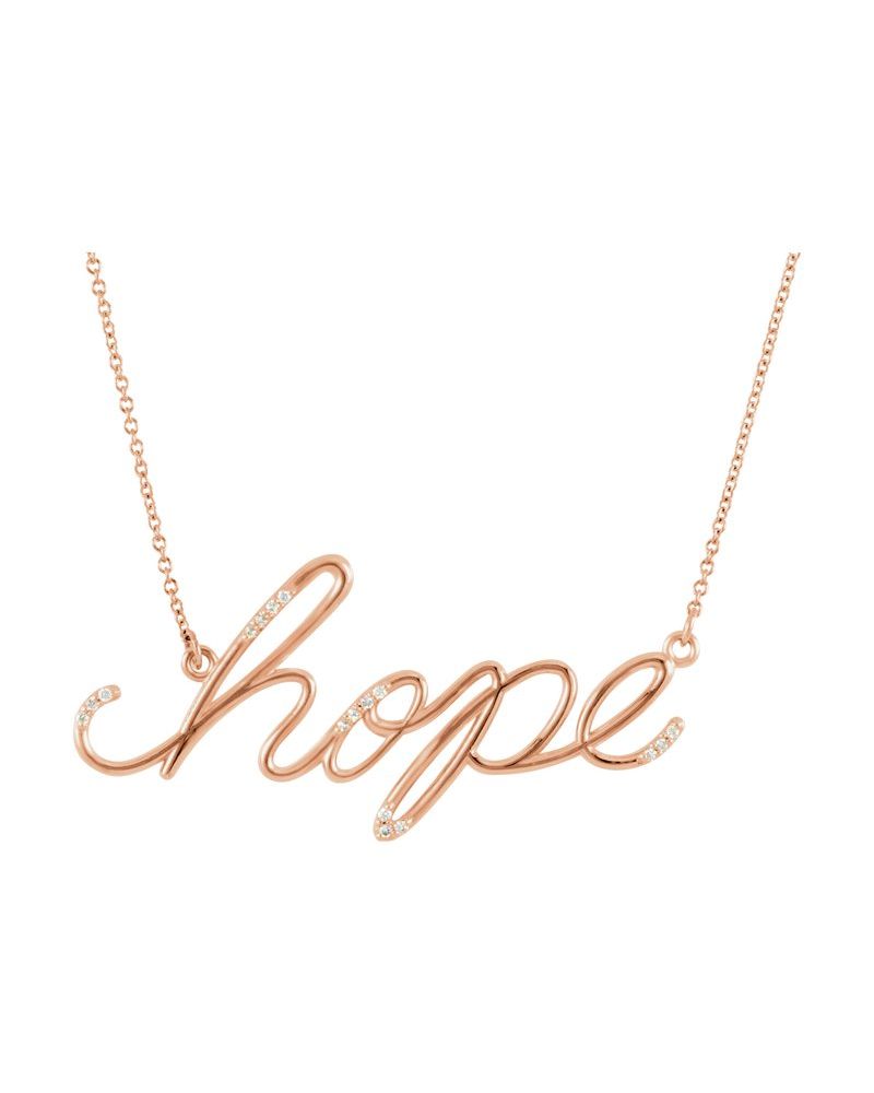 Colar "Hope" em Ouro 14k com Diamantes Naturais