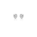 Argola de Prata 925 com Pedras Moissanites 1mm