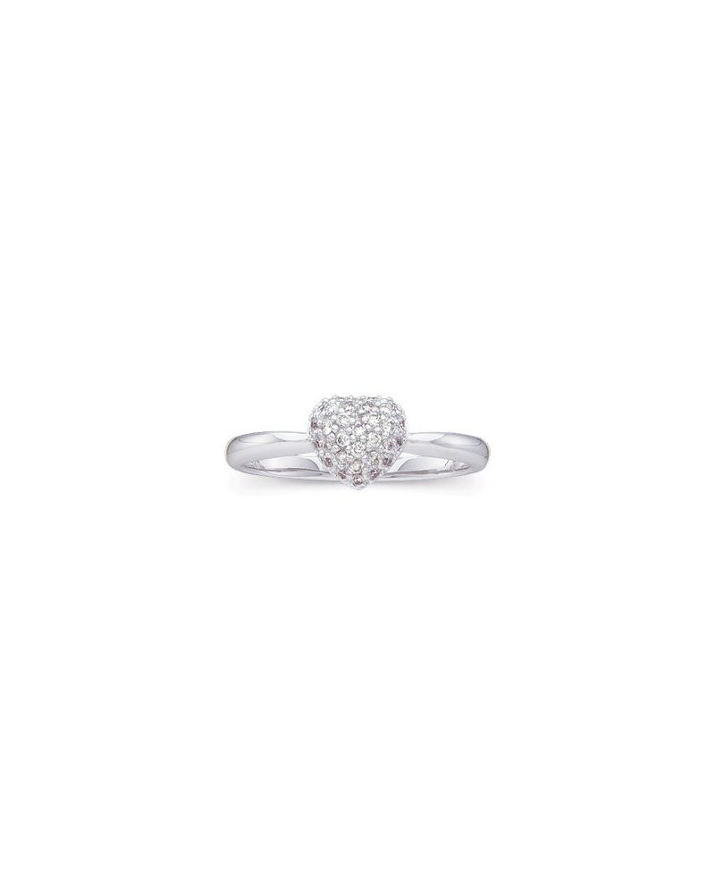 Anel Coração em Ouro 14k com Diamantes Naturais