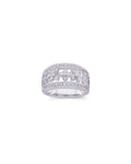 Anel Floral Cravejado em Ouro 14k com Diamantes Naturais – Modelo 6