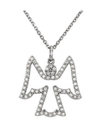 Colar Anjo em Ouro 14k com Diamantes Naturais