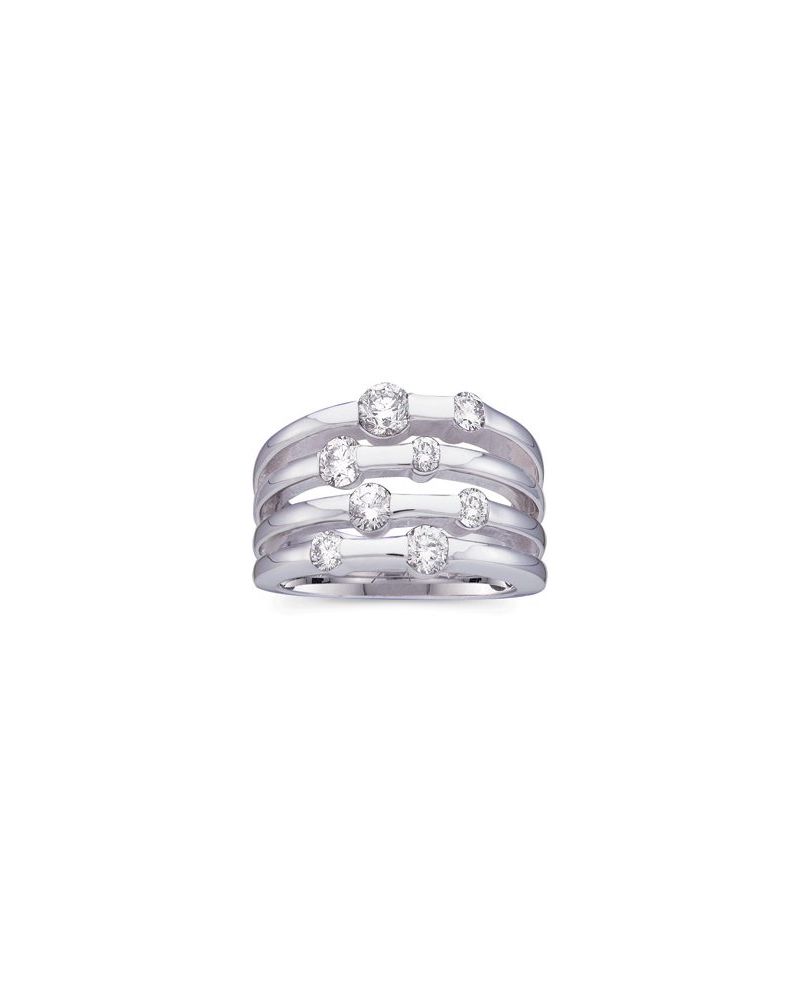 Anel Mão Direita Cravejado em Ouro 14k com Diamantes Naturais – Modelo 7
