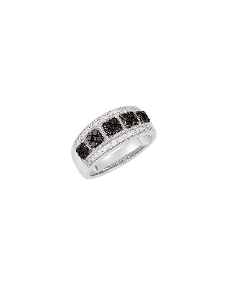 Anel Cluster em Ouro 14k com Diamantes Naturais – Modelo 8