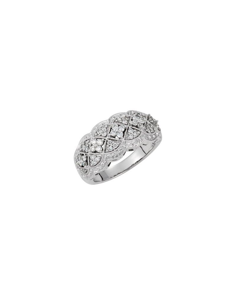 Anel Cravejado em Ouro 14k com Diamantes Naturais – Modelo 7