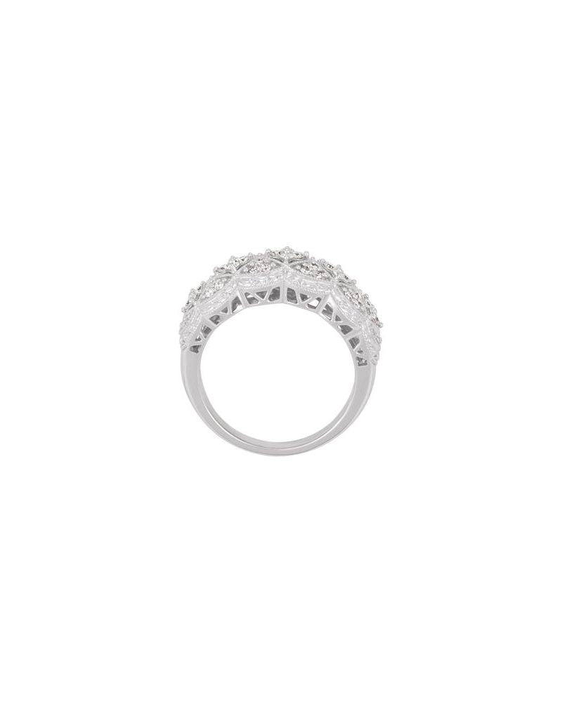 Anel Cravejado em Ouro 14k com Diamantes Naturais – Modelo 7