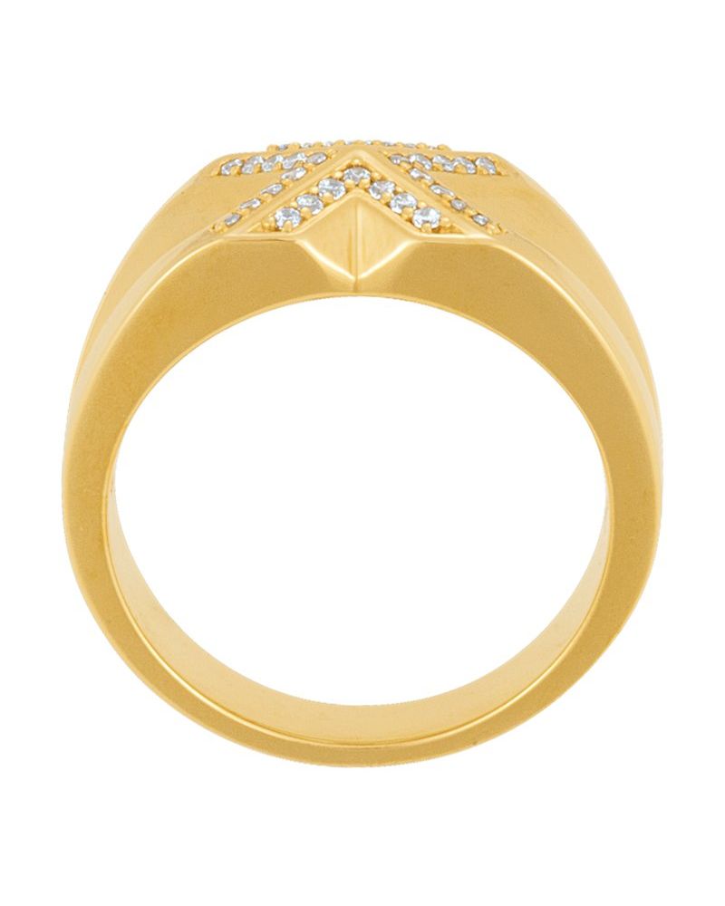 Anel Cravejado em Ouro 14k com Diamantes Naturais – Modelo 27