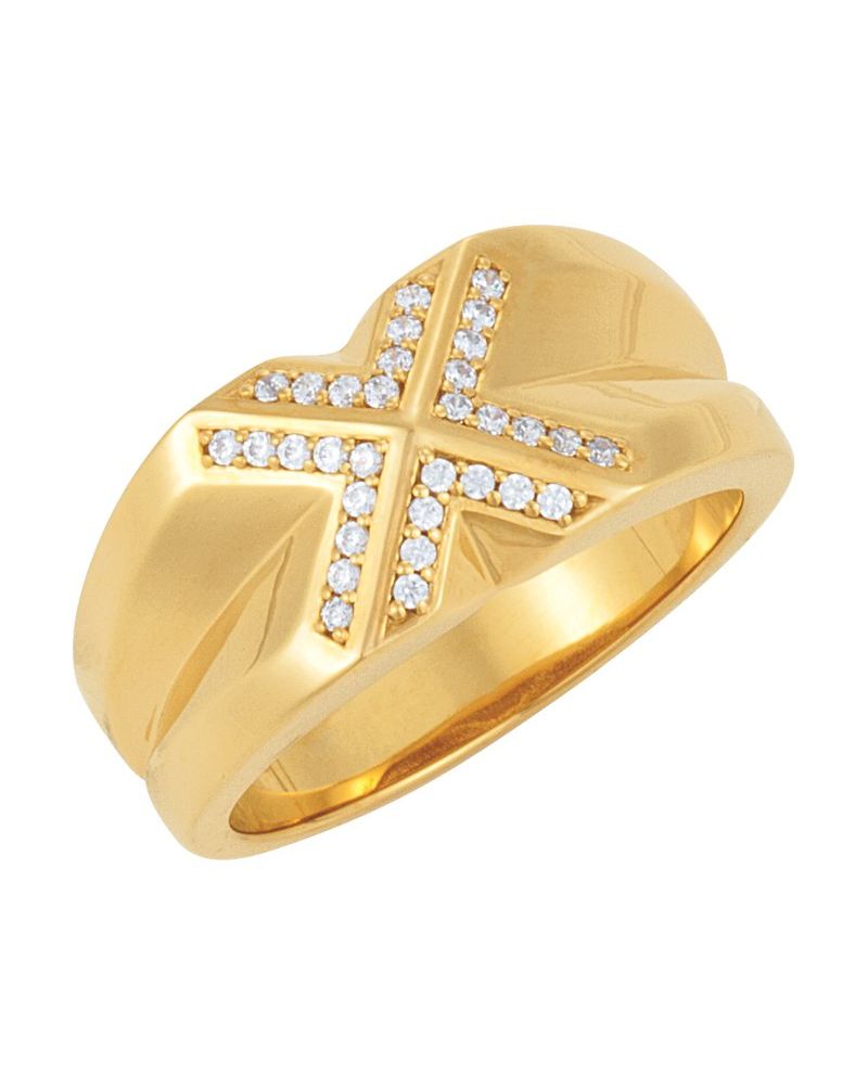 Anel Cravejado em Ouro 14k com Diamantes Naturais – Modelo 27