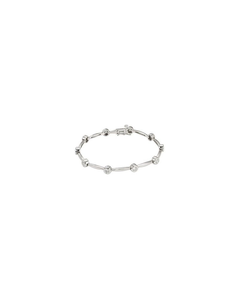 Pulseira Riviera Cravejada em Ouro 14k com Diamantes Naturais