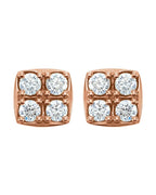 Brinco Cluster em Ouro 14k com Diamantes Naturais – Modelo 7