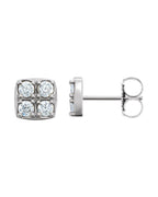 Brinco Cluster em Ouro 14k com Diamantes Naturais – Modelo 7
