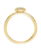 Anel Halo em Ouro 14k com Diamantes Naturais – Modelo 7