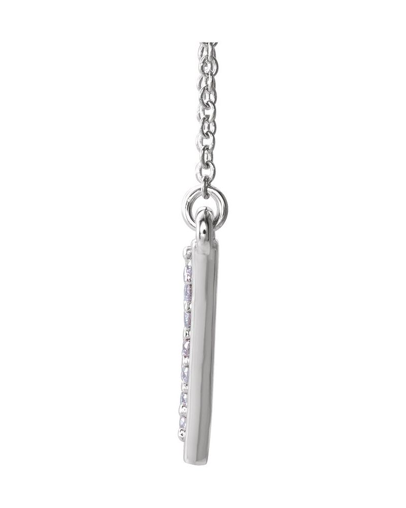 Colar Triângulo em Ouro 14k com Diamantes Naturais – Modelo 4