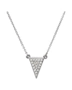 Colar Triângulo em Ouro 14k com Diamantes Naturais – Modelo 4
