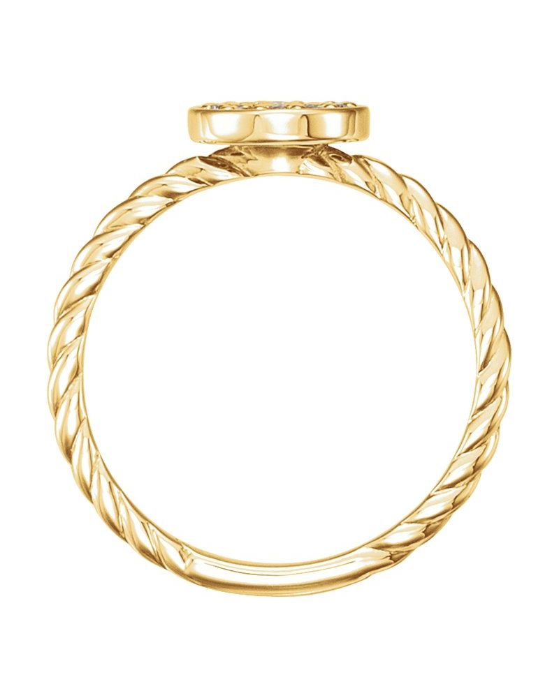 Anel Cluster em Ouro 14k com Diamantes Naturais – Modelo 5