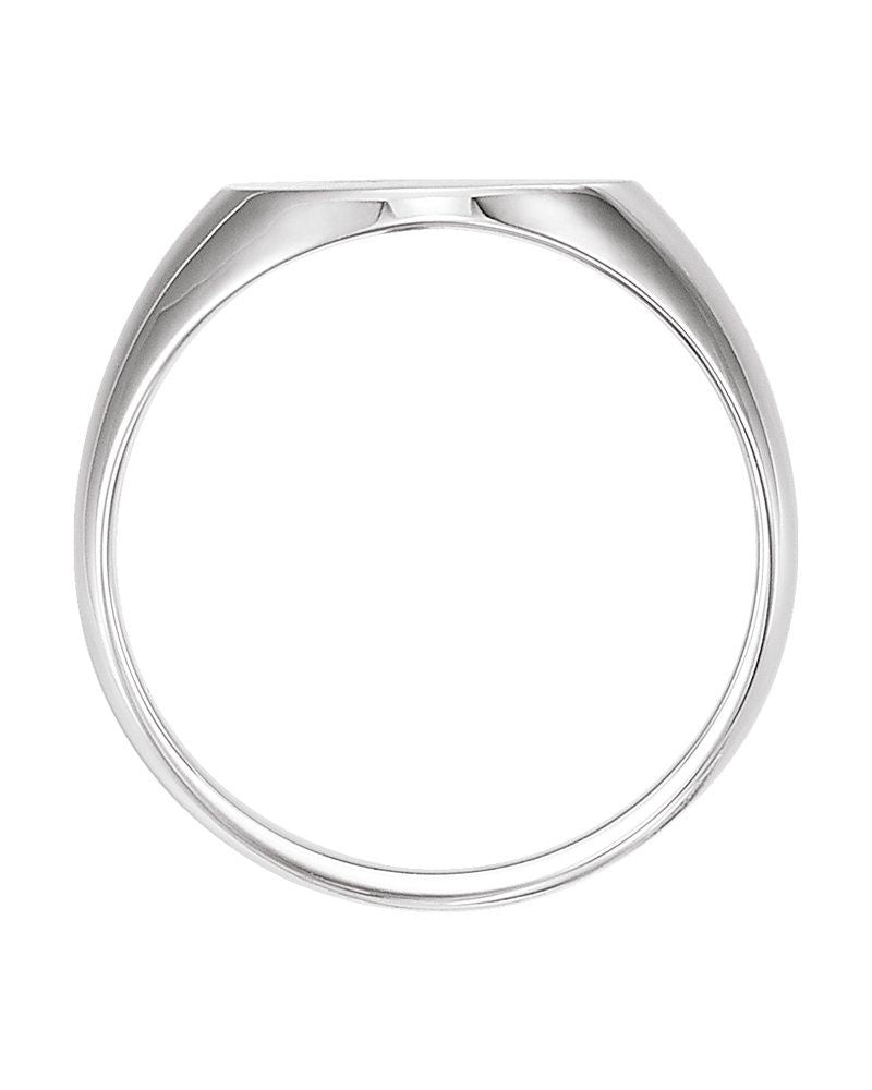 Anel Oval Chevalier em Ouro 14k com Diamantes Naturais – Modelo 4