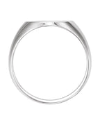 Anel Oval Chevalier em Ouro 14k com Diamantes Naturais – Modelo 4