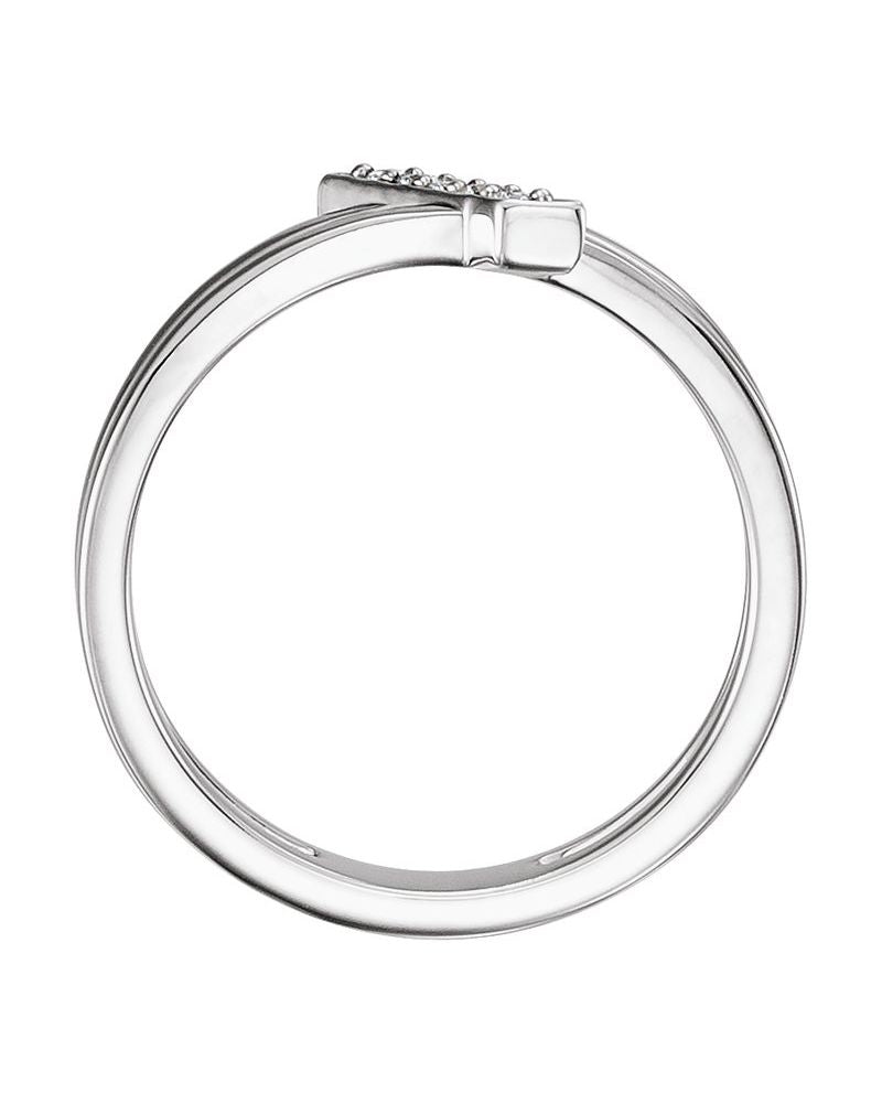 Anel Barra em Ouro 14k com Diamantes Naturais – Modelo 2
