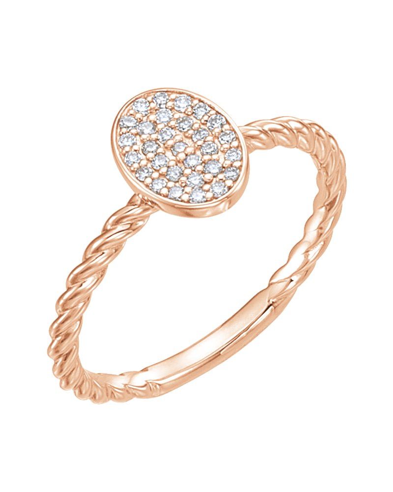 Anel Cluster em Ouro 14k com Diamantes Naturais – Modelo 6