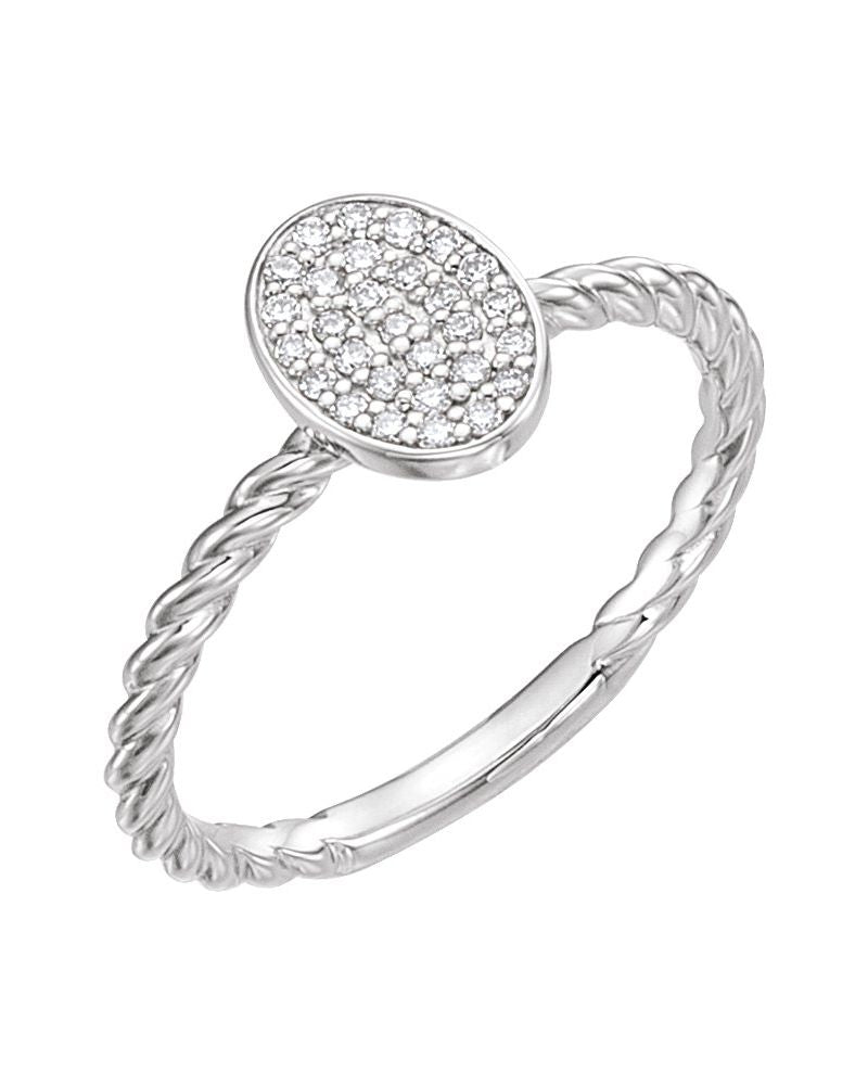 Anel Cluster em Ouro 14k com Diamantes Naturais – Modelo 6