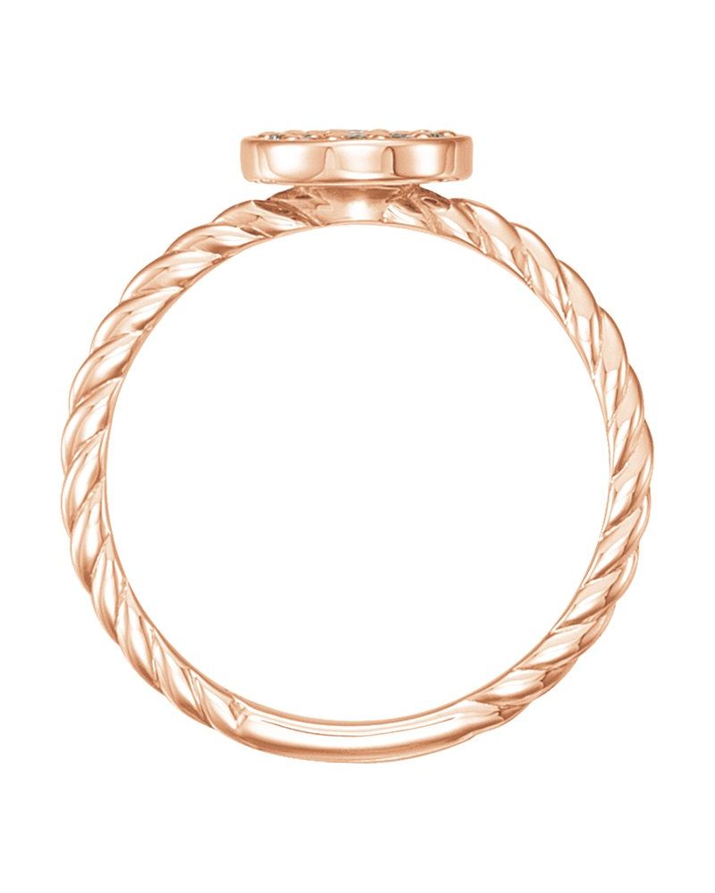 Anel Cluster em Ouro 14k com Diamantes Naturais – Modelo 5
