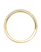 Anel Entrelaçado em Ouro 14k com Diamantes Naturais – Modelo 22